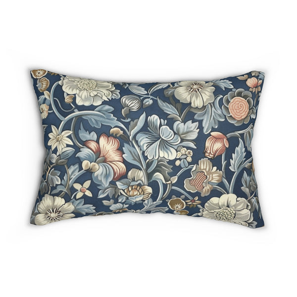 William Morris Floral Decorative Spun Polyester Lumbar Pillow