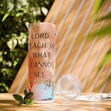 Lord Lead Me Skinny Tumbler with Straw, 20oz