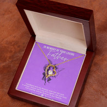 In Loving Memory Forever Love Necklace with On Demand Message Card