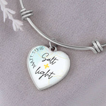 Salt and Light Heart Bangle