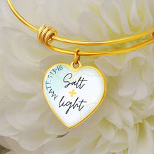 Salt and Light Heart Bangle