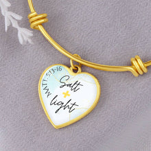 Salt and Light Heart Bangle