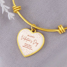 Happy Valentine's Day Heart Bangle