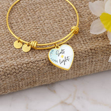 Salt and Light Heart Bangle