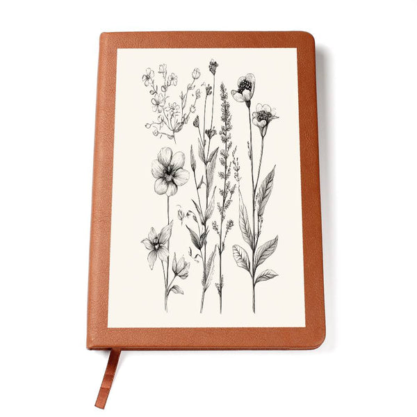 Hand Drawn Illustration Graphic Leather Journal