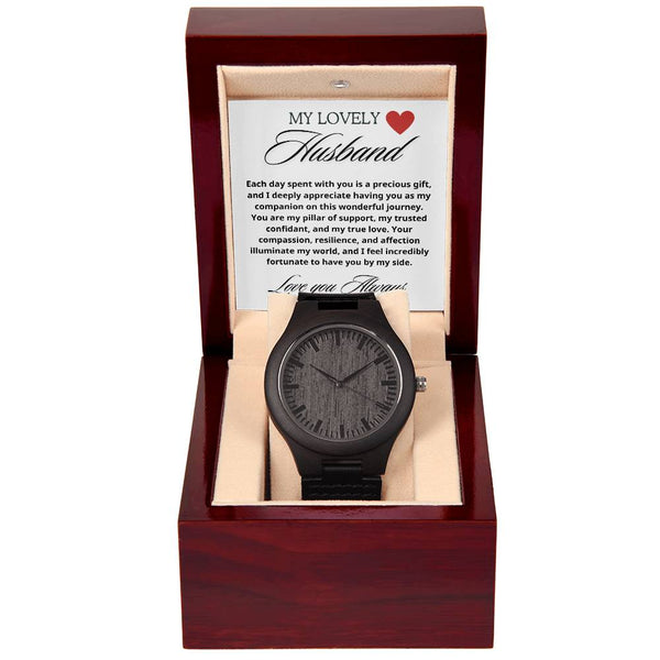 My Lovely Husband Wooden Watch + MC (NO ENGRAVING)