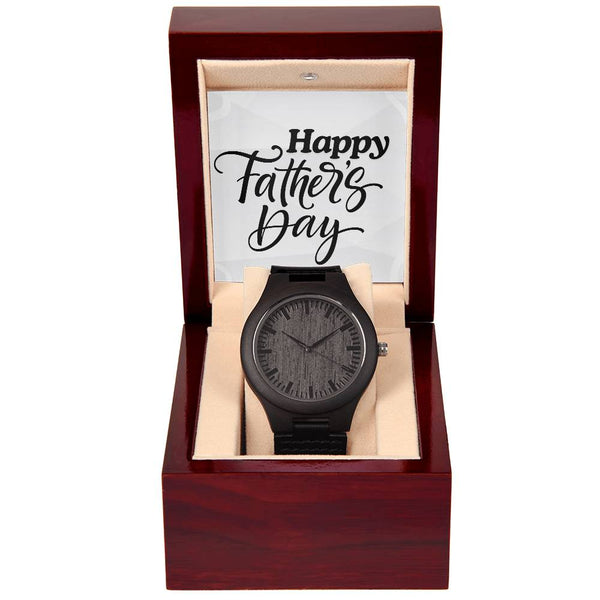 Happy Father's Day Wooden Watch + MC (NO ENGRAVING)