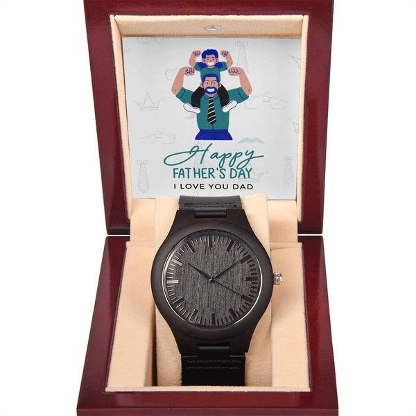 Happy Father's Day Wooden Watch + MC