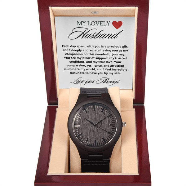 My Lovely Husband Wooden Watch + MC (NO ENGRAVING)