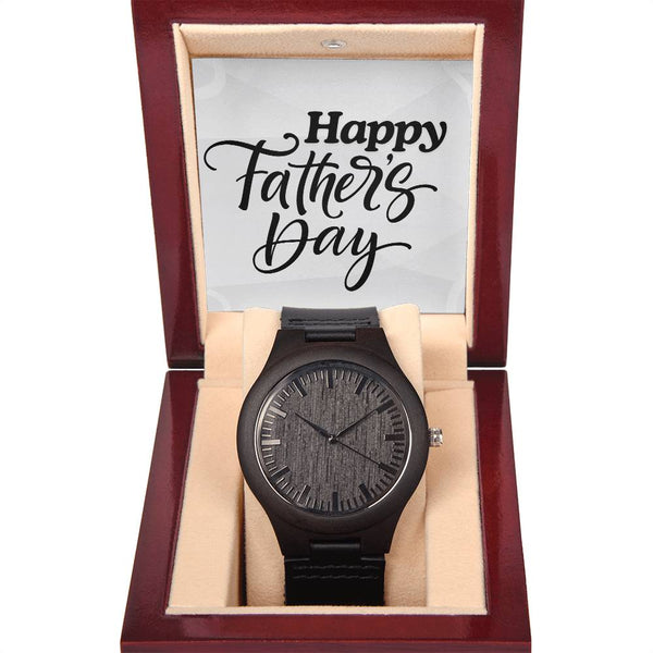 Happy Father's Day Wooden Watch + MC (NO ENGRAVING)