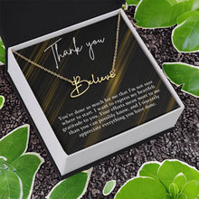 Thank you Signature Name Necklace (With MC)