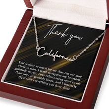 Thank you Signature Name Necklace (With MC)