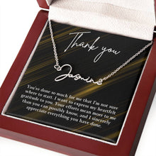 Thank you Signature Name Necklace (With MC)