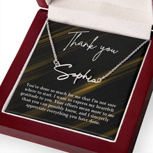 Thank you Signature Name Necklace (With MC)