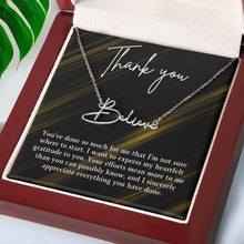 Thank you Signature Name Necklace (With MC)