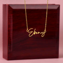 Thank you Signature Name Necklace (With MC)