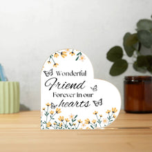 Wonderful Friends Acrylic Heart Plaque