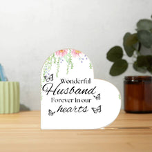 Wonderful Husbands Acrylic Heart Plaque