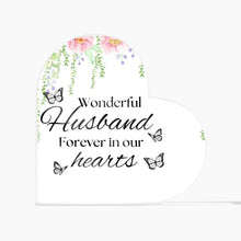 Wonderful Husbands Acrylic Heart Plaque