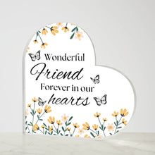 Wonderful Friends Acrylic Heart Plaque