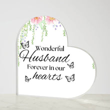 Wonderful Husbands Acrylic Heart Plaque