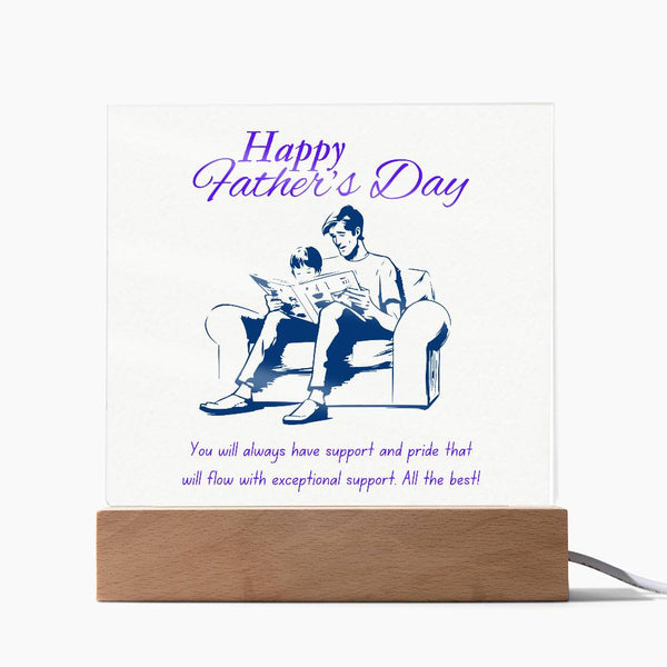 Happy Father's Day Acrylic Square Plaque