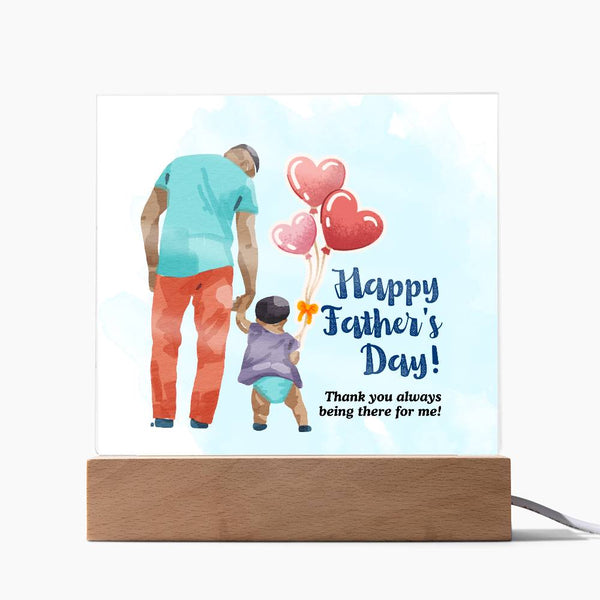 Happy Father's Day Acrylic Square Plaque