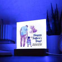 Happy Father's Day Acrylic Square Plaque