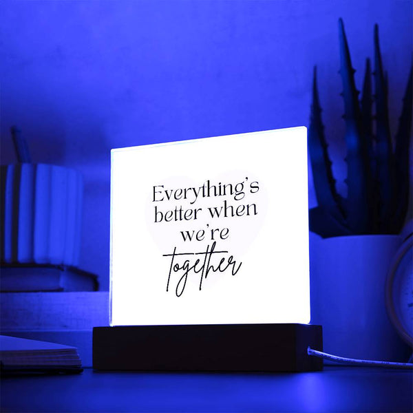 Everything's Acrylic Square Plaque