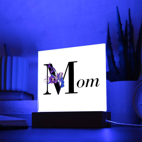 MOM Acrylic Square Plaque