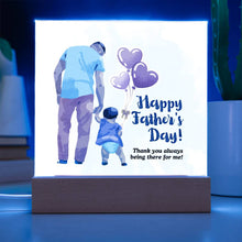 Happy Father's Day Acrylic Square Plaque