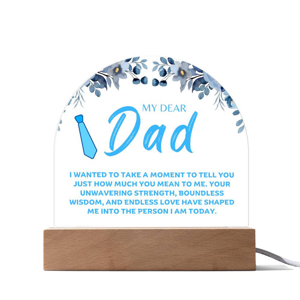 Dad Acrylic Dome Plaque