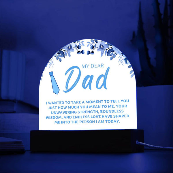 Dad Acrylic Dome Plaque