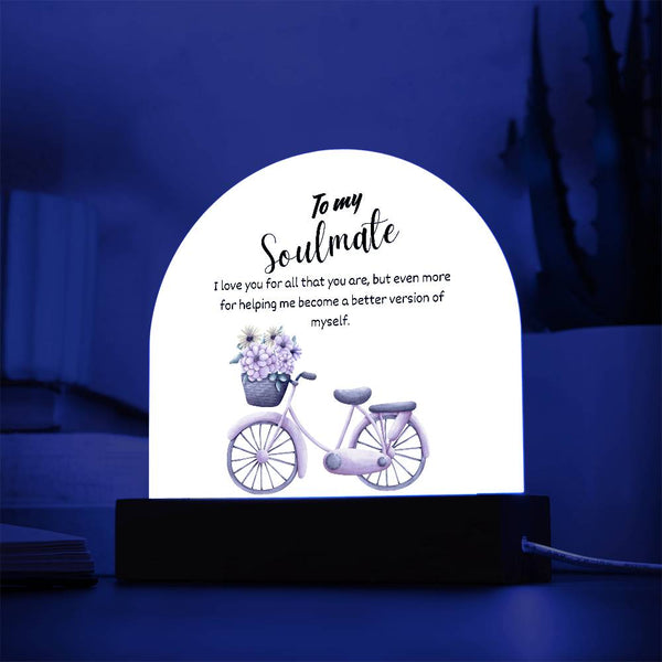 Soulmate Acrylic Dome Plaque