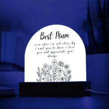 Best Mum Acrylic Dome Plaque