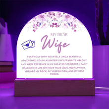 Wife Acrylic Dome Plaque