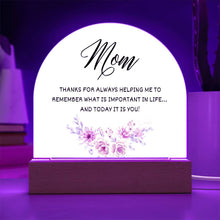 Mom Acrylic Dome Plaque