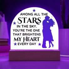 Stars Acrylic Dome Plaque