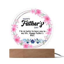 Father's Day  Acrylic Circle Plaque