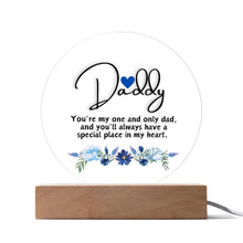 Daddy Acrylic Circle Plaque