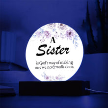 A Sister Acrylic Circle Plaque