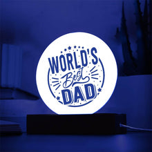 World Best Dad Acryclic Circle Plaque