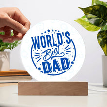 World Best Dad Acryclic Circle Plaque