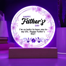 Father's Day  Acrylic Circle Plaque