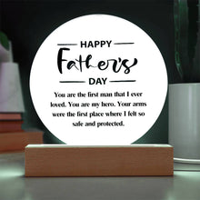 Happy Father's Day Acrylic Circle Plaque