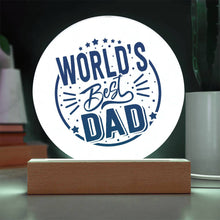 World Best Dad Acryclic Circle Plaque