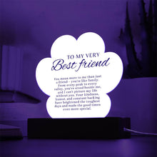 Best Friend Acrylic Paw Print Plaque