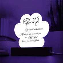 My mind Acrylic Paw Print Plaque