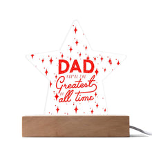 Greatest Dad Acrylic Star Plaque