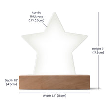 Mom Acrylic Star Plaque